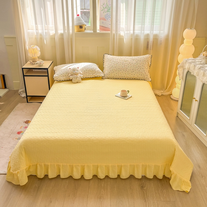 91家纺网 家纺一手货源 找家纺 慕希家纺 2026新款云感泡芙棉夏被夏凉被空调被四件套 半夏