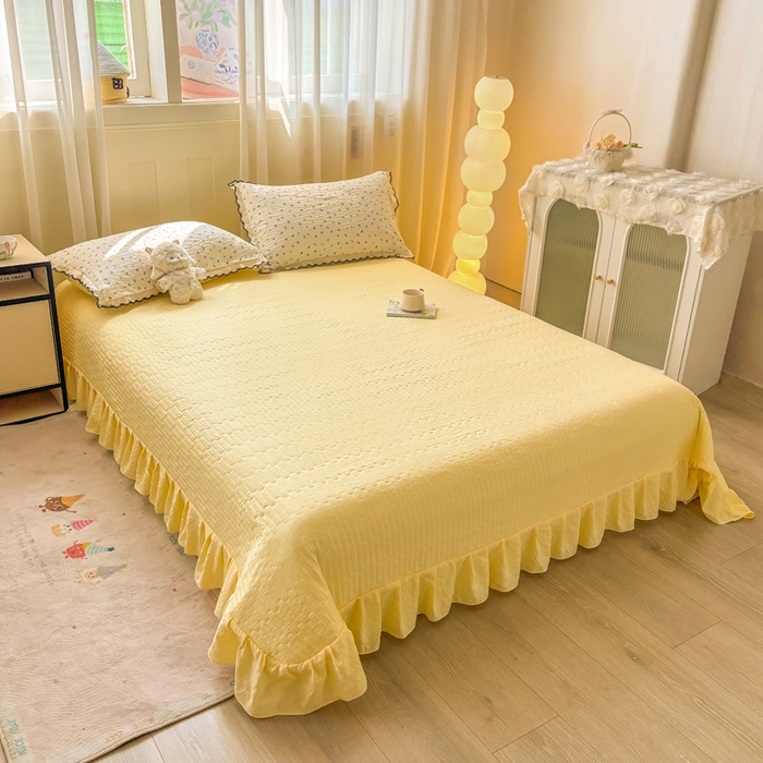 91家纺网 家纺一手货源 找家纺 慕希家纺 2026新款云感泡芙棉夏被夏凉被空调被四件套 半夏