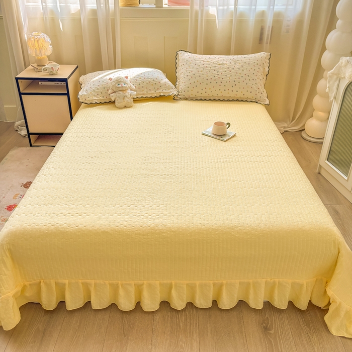 91家纺网 家纺一手货源 找家纺 慕希家纺 2026新款云感泡芙棉夏被夏凉被空调被四件套 半夏