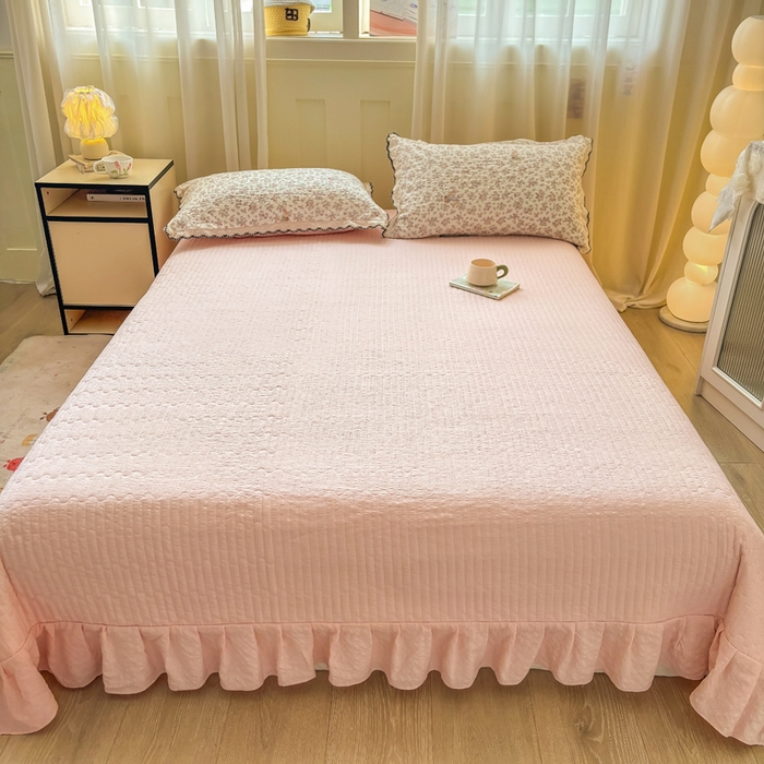 91家纺网 家纺一手货源 找家纺 慕希家纺 2026新款云感泡芙棉夏被夏凉被空调被四件套 甜梦兔