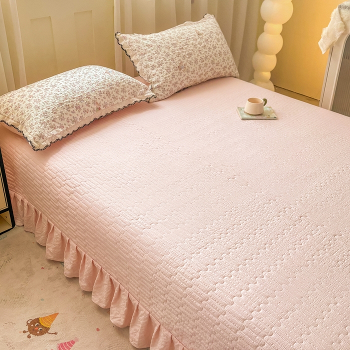 91家纺网 家纺一手货源 找家纺 慕希家纺 2026新款云感泡芙棉夏被夏凉被空调被四件套 甜梦兔