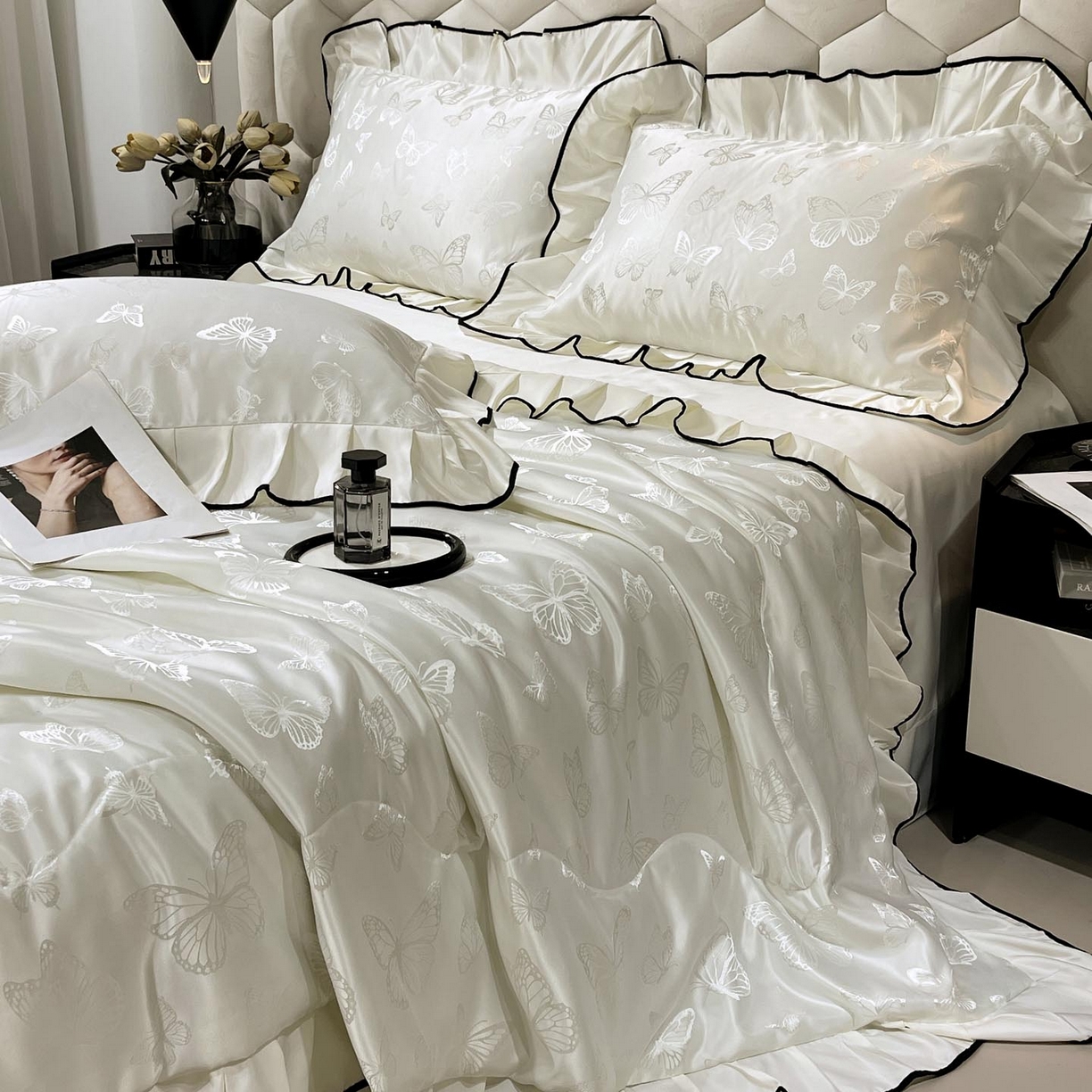 91家纺网 家纺一手货源 找家纺 （总）慕希家纺 2026新款皱皱水洗棉床盖夏被夏凉被空调被四件套