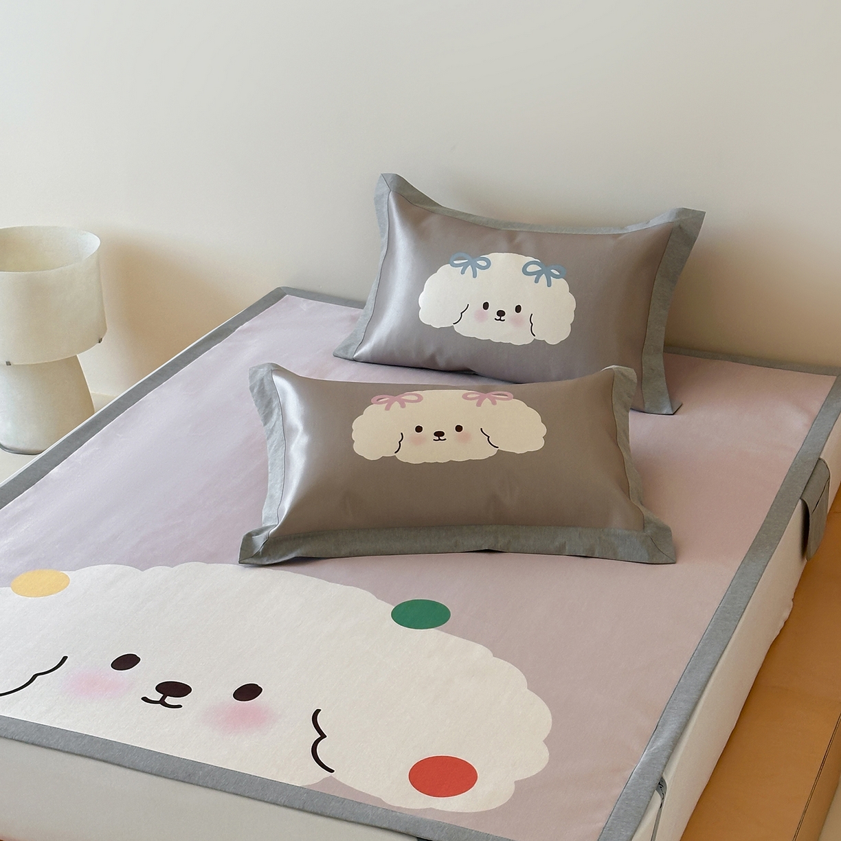 91家纺网 家纺一手货源 找家纺 （总）JUICY 橘滋家纺 2026新款高端A类原创设计卡通数码印花冰丝席凉席