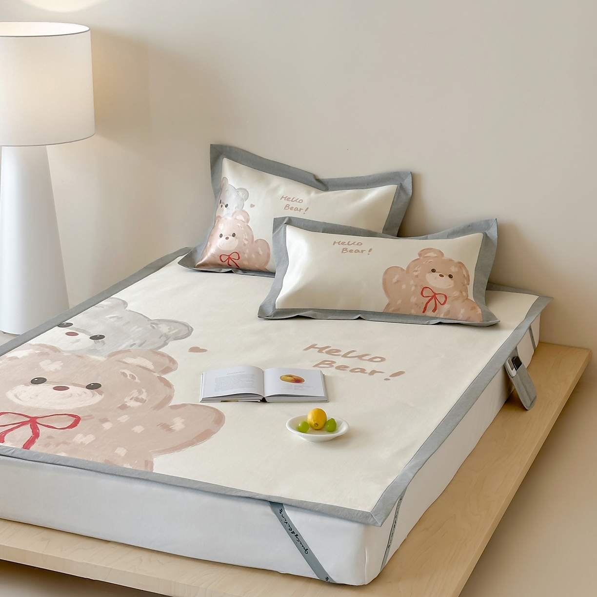 91家纺网 家纺一手货源 找家纺 （总）JUICY 橘滋家纺 2026新款高端A类原创设计卡通数码印花冰丝席凉席