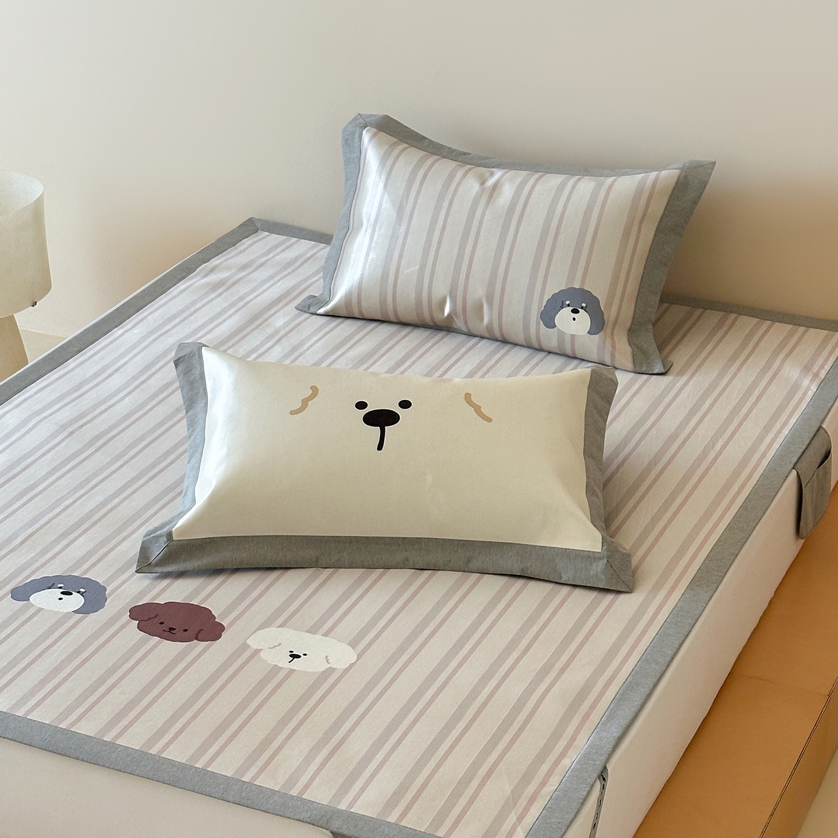 91家纺网 家纺一手货源 找家纺 （总）JUICY 橘滋家纺 2026新款高端A类原创设计卡通数码印花冰丝席凉席