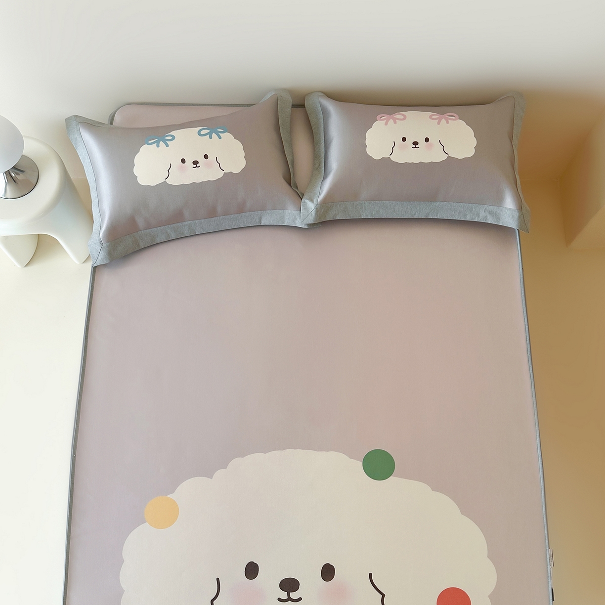 91家纺网 家纺一手货源 找家纺 （总）JUICY 橘滋家纺 2026新款高端A类原创设计卡通数码印花冰丝席凉席