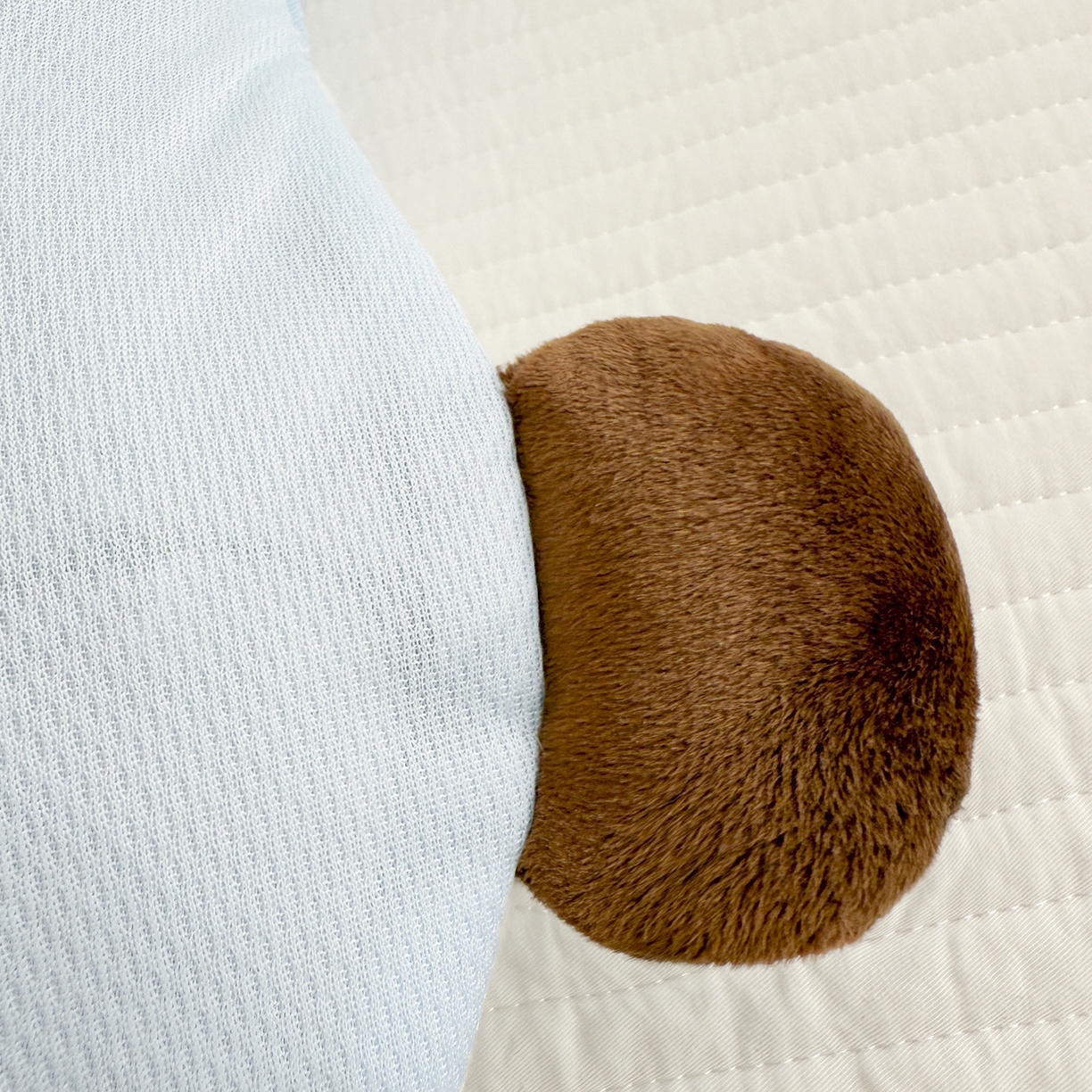 91家纺网 家纺一手货源 找家纺 蔻眠 凉感丝卡通刺绣荞麦护颈枕夏季凉豆豆儿童枕芯学生枕头 凉感丝-抱抱熊