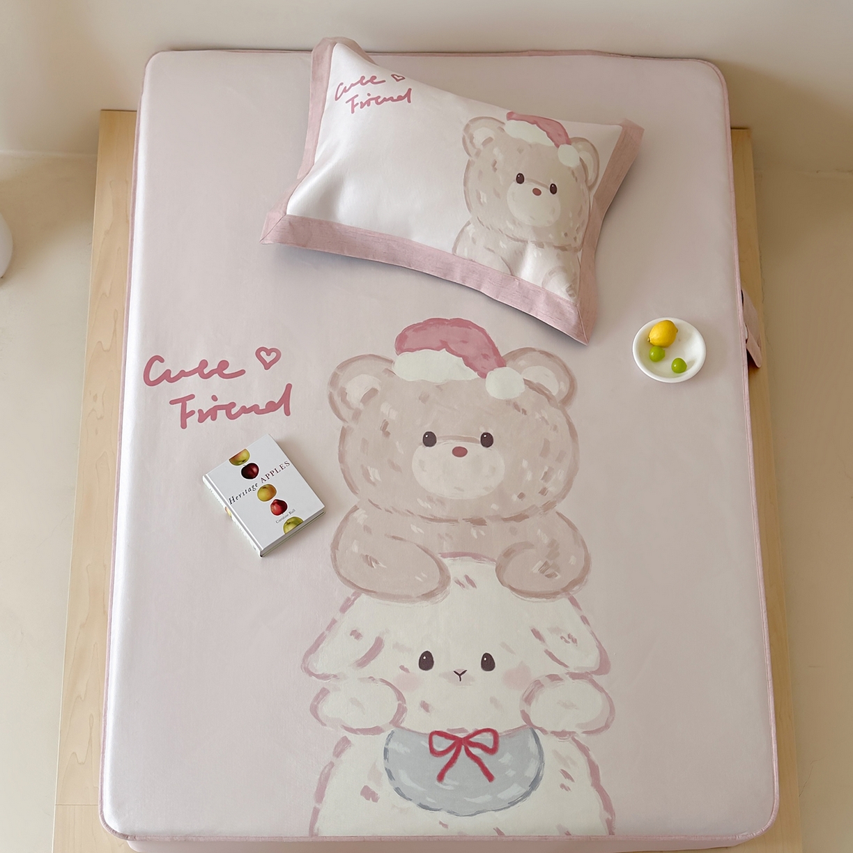 91家纺网 家纺一手货源 找家纺 （总）JUICY 橘滋家纺 2026新款高端A类原创设计卡通数码印花冰丝席凉席