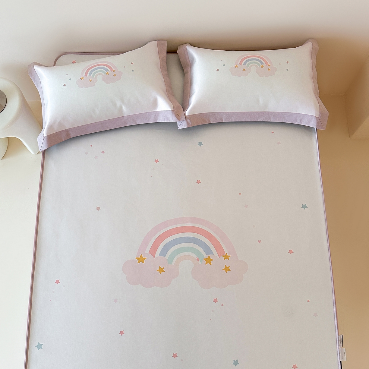 91家纺网 家纺一手货源 找家纺 （总）JUICY 橘滋家纺 2026新款高端A类原创设计卡通数码印花冰丝席凉席