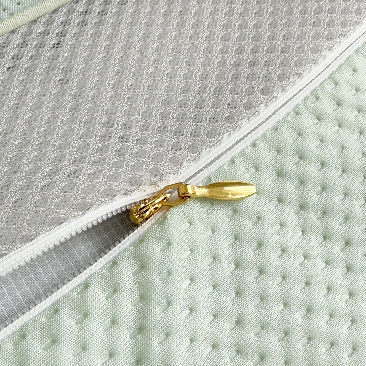 91家纺网 家纺一手货源 找家纺 蔻眠 凉感丝花眠立体荞麦护颈枕芯夏季凉豆豆枕头 花眠立体-绿色