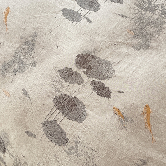 91家纺网 家纺一手货源 找家纺 春皖家纺 2026新款提花双层纱纯棉全棉四件套 荷芷