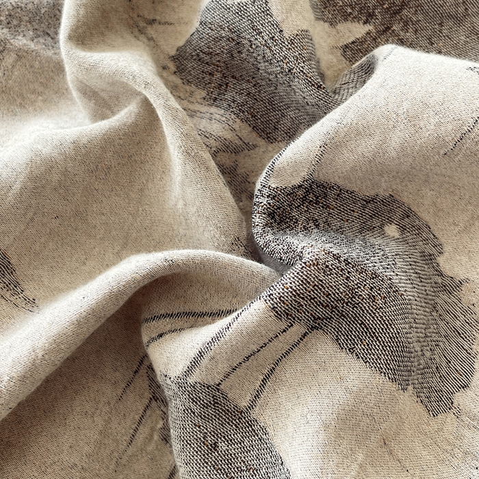 91家纺网 家纺一手货源 找家纺 春皖家纺 2026新款提花双层纱纯棉全棉四件套 荷芷