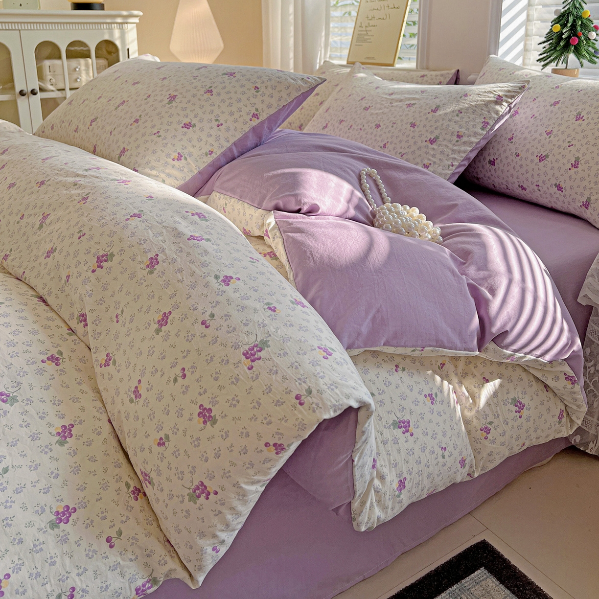 91家纺网 家纺一手货源 找家纺 （总）温眠家纺 2026新款A类古法水洗仿棉云感棉加厚四件套