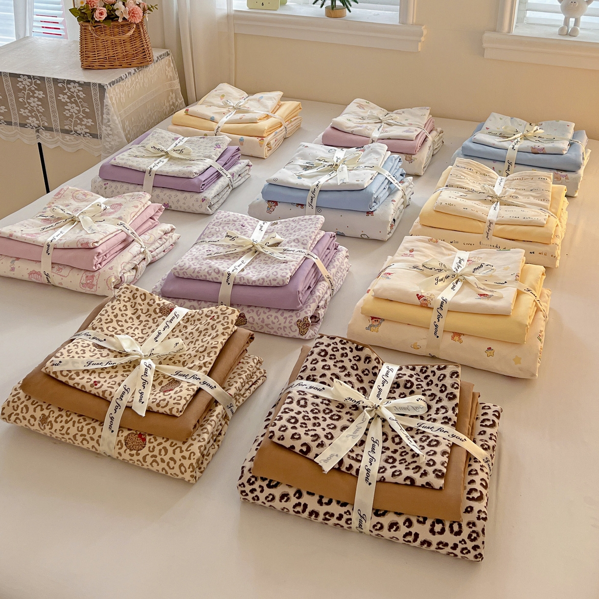 91家纺网 家纺一手货源 找家纺 （总）温眠家纺 2026新款A类古法水洗仿棉云感棉加厚四件套