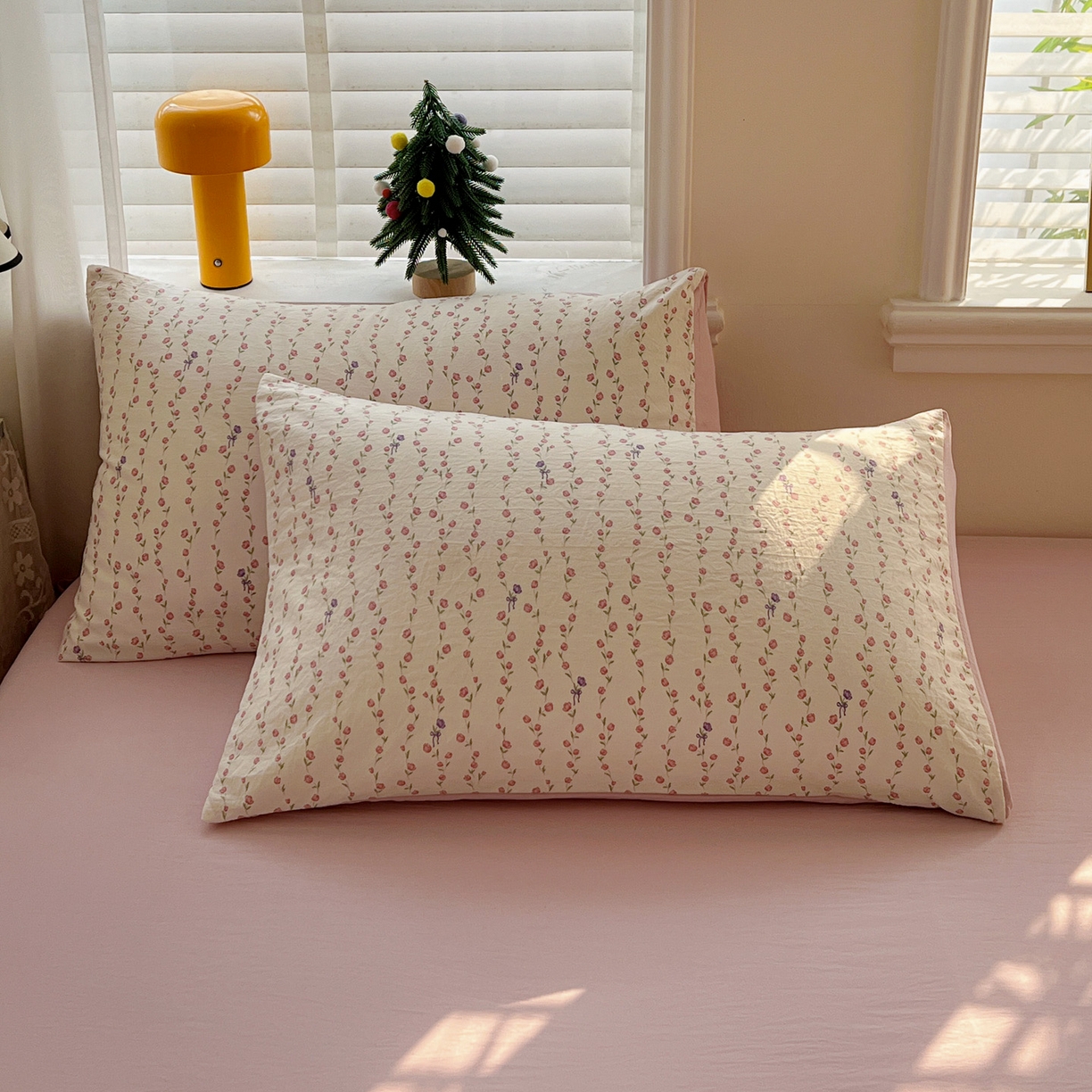 91家纺网 家纺一手货源 找家纺 温眠家纺 2026新款A类古法水洗仿棉云感棉加厚四件套 花梦蔓