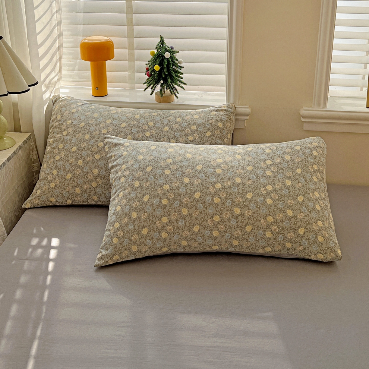 91家纺网 家纺一手货源 找家纺 温眠家纺 2026新款A类古法水洗仿棉云感棉加厚四件套 花悦梦境