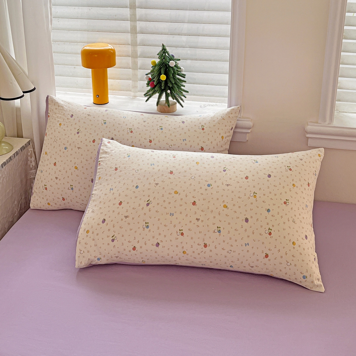 91家纺网 家纺一手货源 找家纺 温眠家纺 2026新款A类古法水洗仿棉云感棉加厚四件套 草莓密语