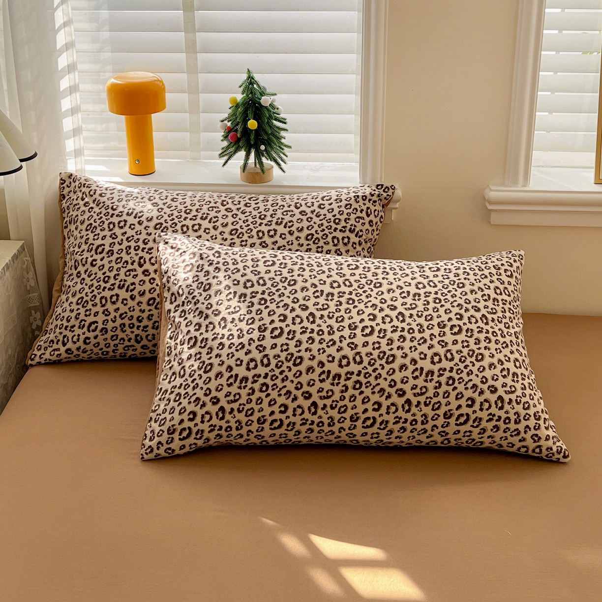 91家纺网 家纺一手货源 找家纺 温眠家纺 2026新款A类古法水洗仿棉云感棉加厚四件套 豹纹