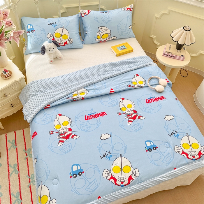 91家纺网 家纺一手货源 找家纺 （总）名兮 2026新款A类经典奥特曼豆豆被夏凉被夏被空调被