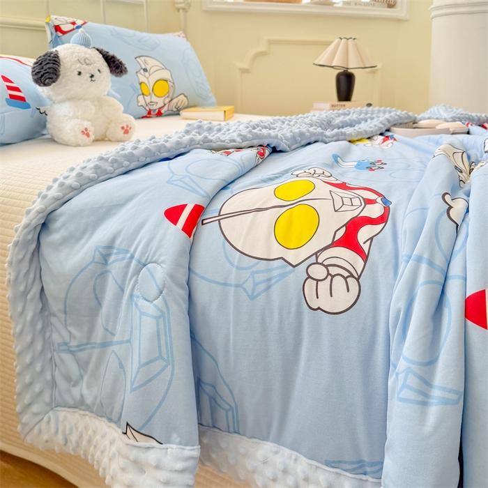 91家纺网 家纺一手货源 找家纺 （总）名兮 2026新款A类经典奥特曼豆豆被夏凉被夏被空调被