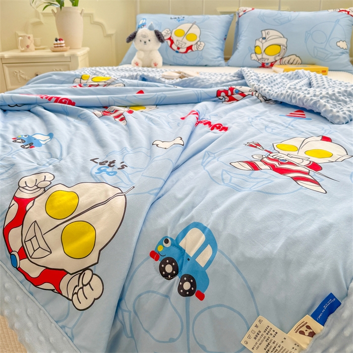 91家纺网 家纺一手货源 找家纺 （总）名兮 2026新款A类经典奥特曼豆豆被夏凉被夏被空调被