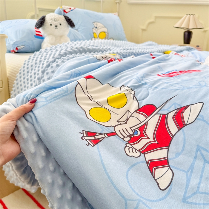 91家纺网 家纺一手货源 找家纺 （总）名兮 2026新款A类经典奥特曼豆豆被夏凉被夏被空调被