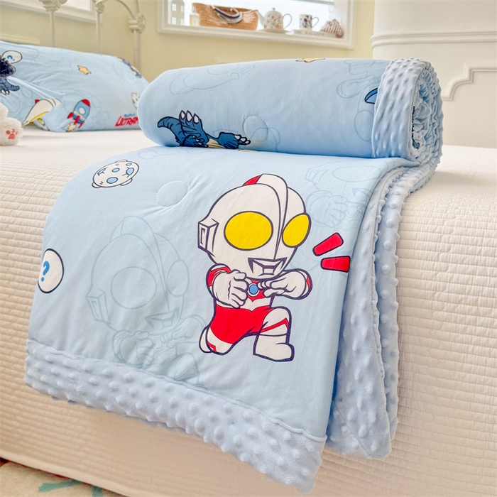 91家纺网 家纺一手货源 找家纺 名兮 2026新款A类经典奥特曼豆豆被夏凉被夏被空调被 豆豆被-奥特勇士