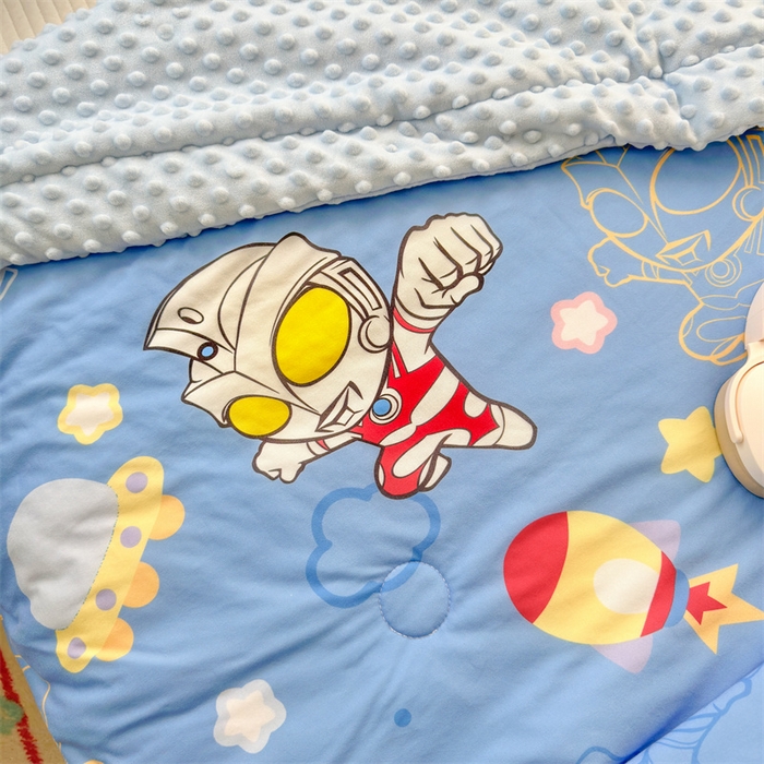 91家纺网 家纺一手货源 找家纺 名兮 2026新款A类经典奥特曼豆豆被夏凉被夏被空调被 豆豆被-光线王子