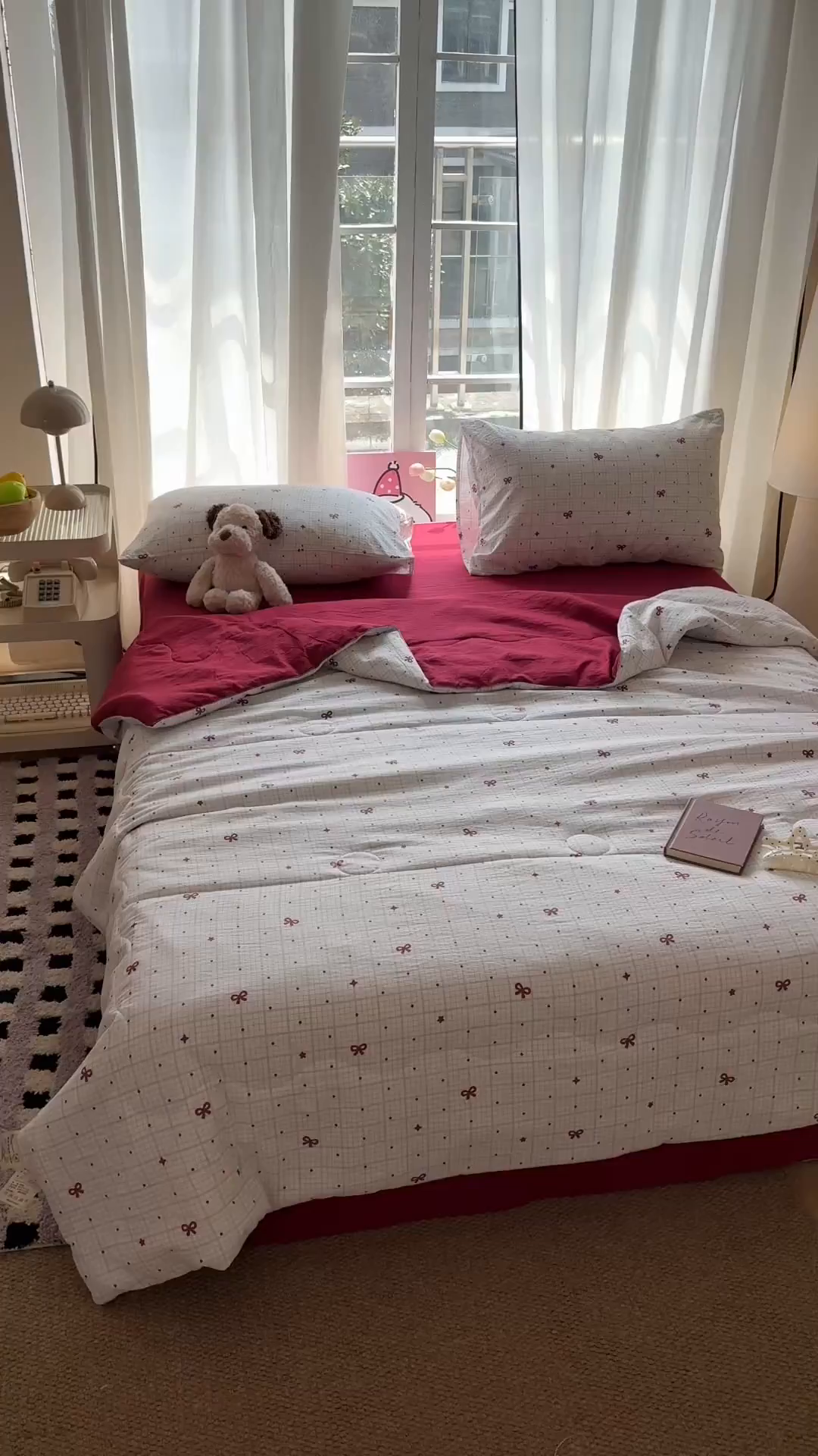 91家纺网 家纺一手货源 找家纺 温眠家纺 2026新款针织泡芙双层纱夏被四件套 星光灿烂