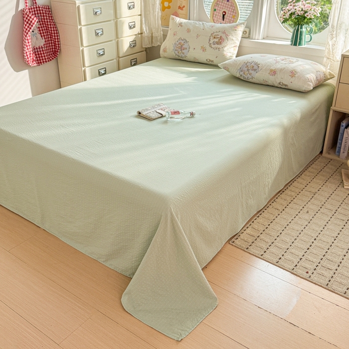 91家纺网 家纺一手货源 找家纺 小桃姐家纺 2026新款泡芙棉双层纱夏被空调被四件套小清新泡泡纱夏被卡通夏凉被空调被 童话