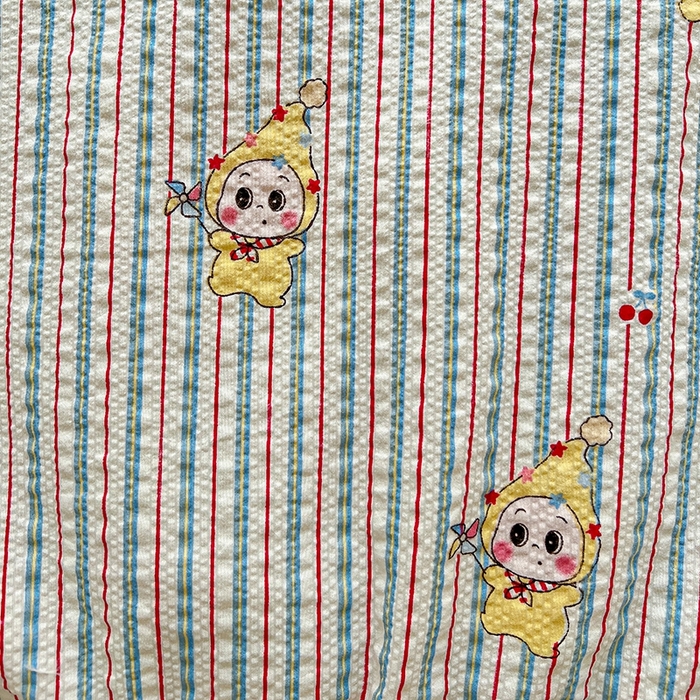 91家纺网 家纺一手货源 找家纺 小桃姐家纺 2026新款泡芙棉双层纱夏被空调被四件套小清新泡泡纱夏被卡通夏凉被空调被 线条星星