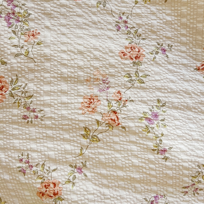 91家纺网 家纺一手货源 找家纺 小桃姐家纺 2026新款泡芙棉双层纱夏被空调被四件套小清新泡泡纱夏被卡通夏凉被空调被 初晴