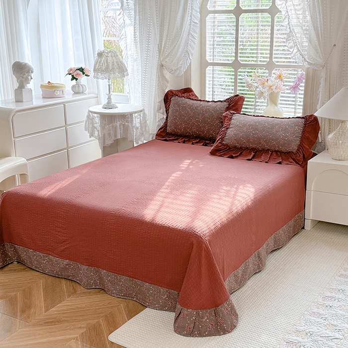 91家纺网 家纺一手货源 找家纺 （总）韩约家纺 2026春夏新款泡芙棉床单款夏被夏凉被空调被四件套