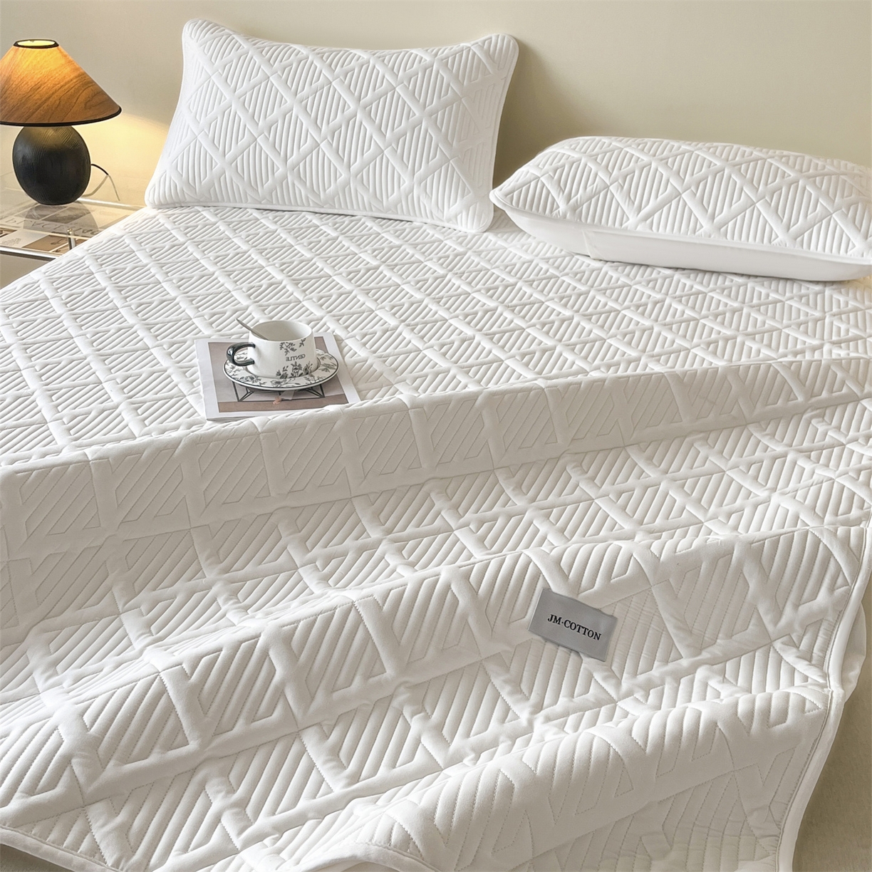 91家纺网 家纺一手货源 找家纺 （总）居眠 2026新款时光-100%全棉夹棉棉花床笠