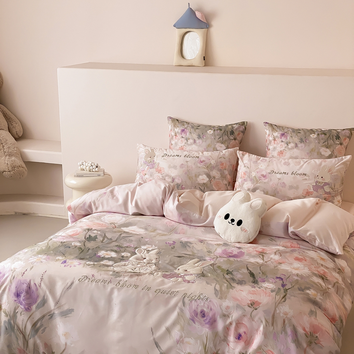 91家纺网 家纺一手货源 找家纺 （总）星野 2026新款60s进口奥地利兰精天丝四件套-浅夏