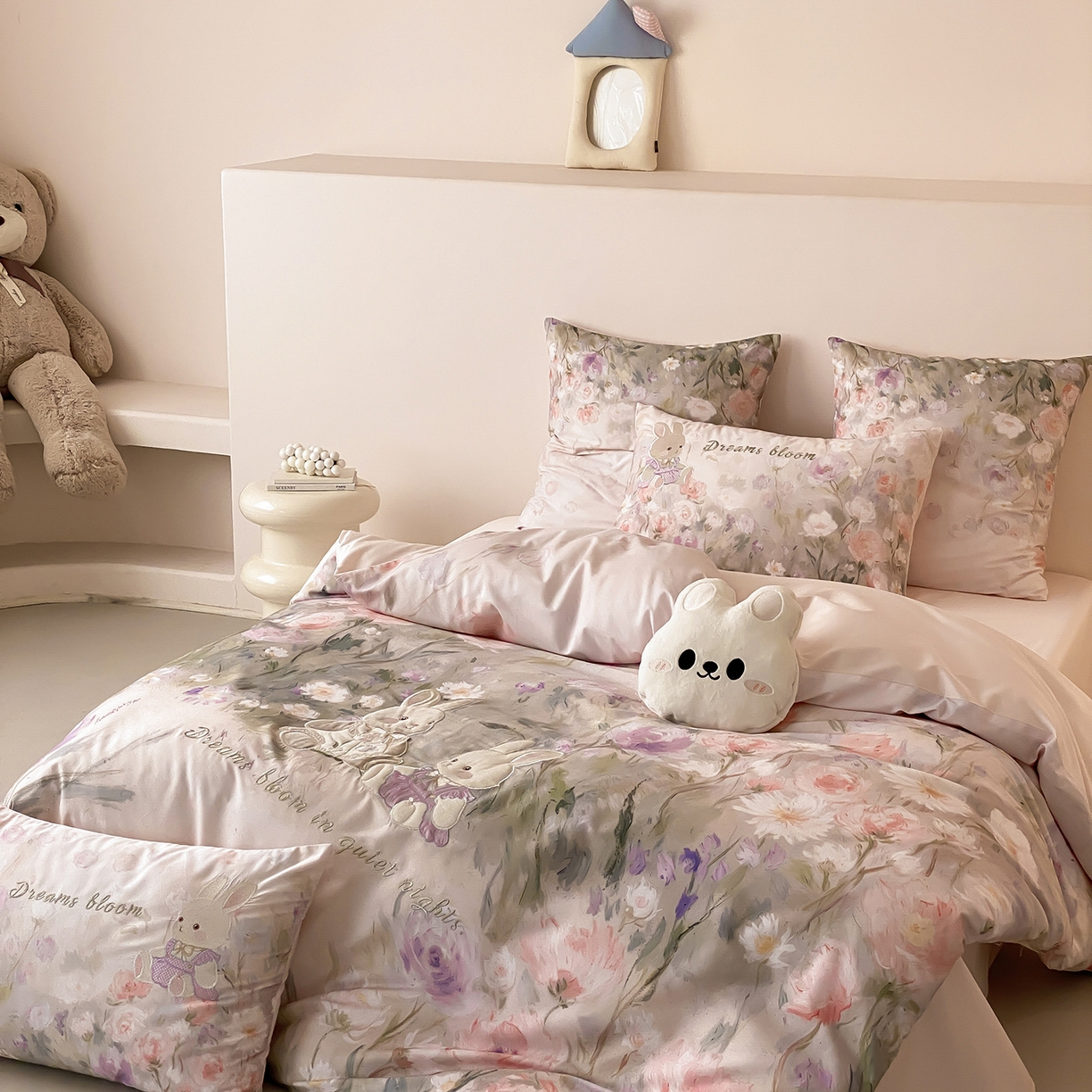 91家纺网 家纺一手货源 找家纺 （总）星野 2026新款60s进口奥地利兰精天丝四件套-浅夏