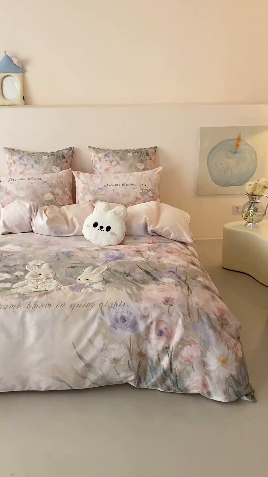 91家纺网 家纺一手货源 找家纺 （总）星野 2026新款60s进口奥地利兰精天丝四件套-浅夏