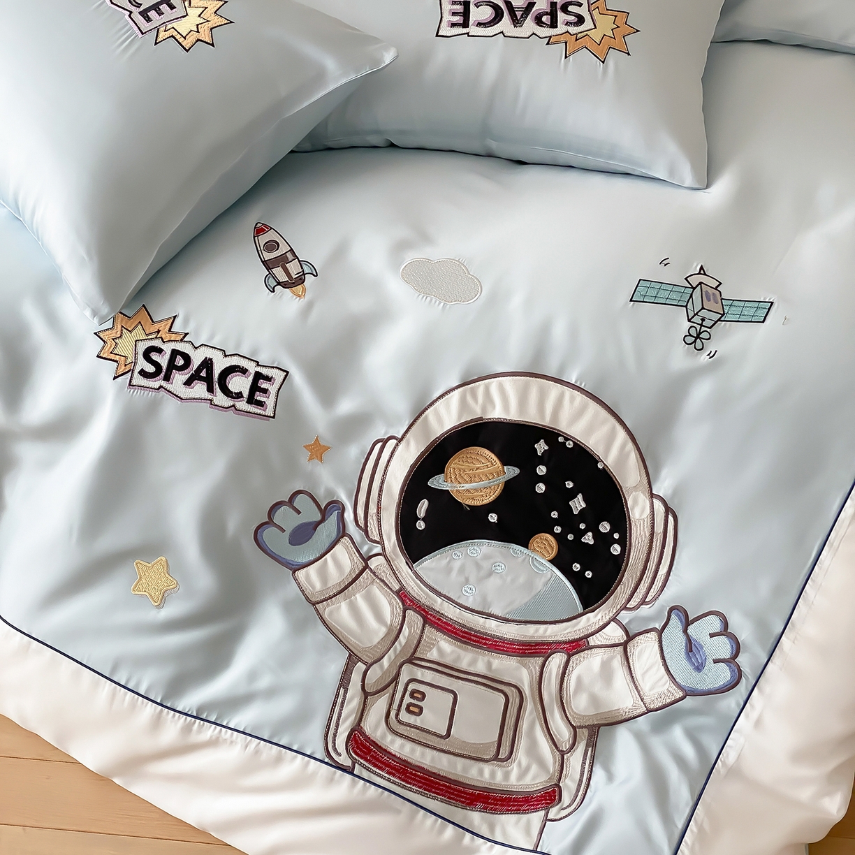 91家纺网 家纺一手货源 找家纺 （总）星野 2026新款60s进口奥地利兰精天丝-飞驰太空