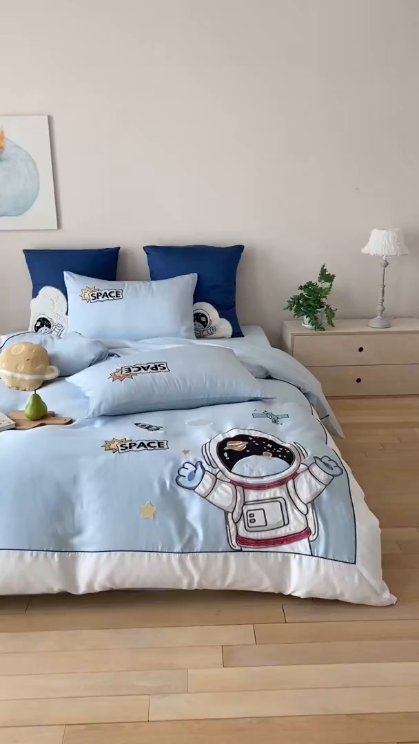 91家纺网 家纺一手货源 找家纺 （总）星野 2026新款60s进口奥地利兰精天丝-飞驰太空