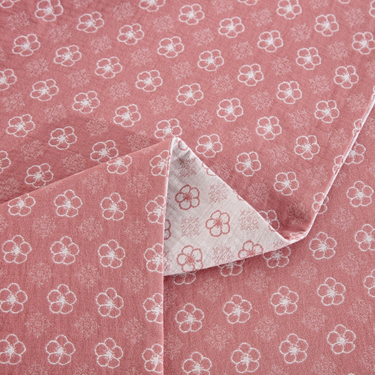 91家纺网 家纺一手货源 找家纺 （总）仰望棉麻双层纱供应链 2026新款织语全棉纯棉色织提花双层纱纽扣款四件套