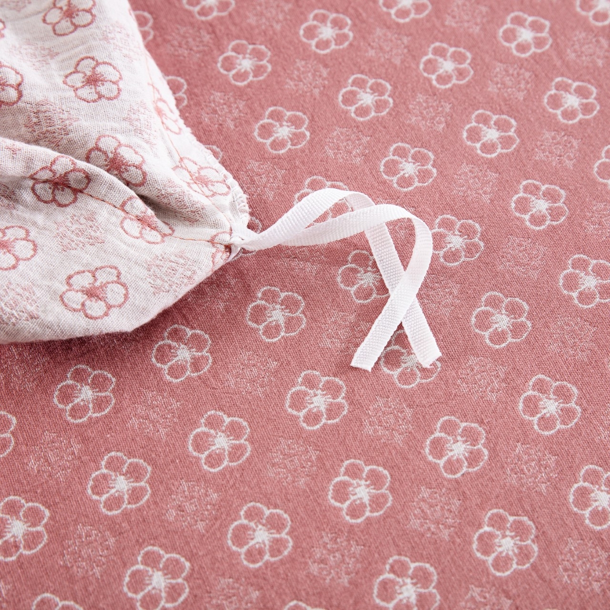 91家纺网 家纺一手货源 找家纺 （总）仰望棉麻双层纱供应链 2026新款织语全棉纯棉色织提花双层纱纽扣款四件套