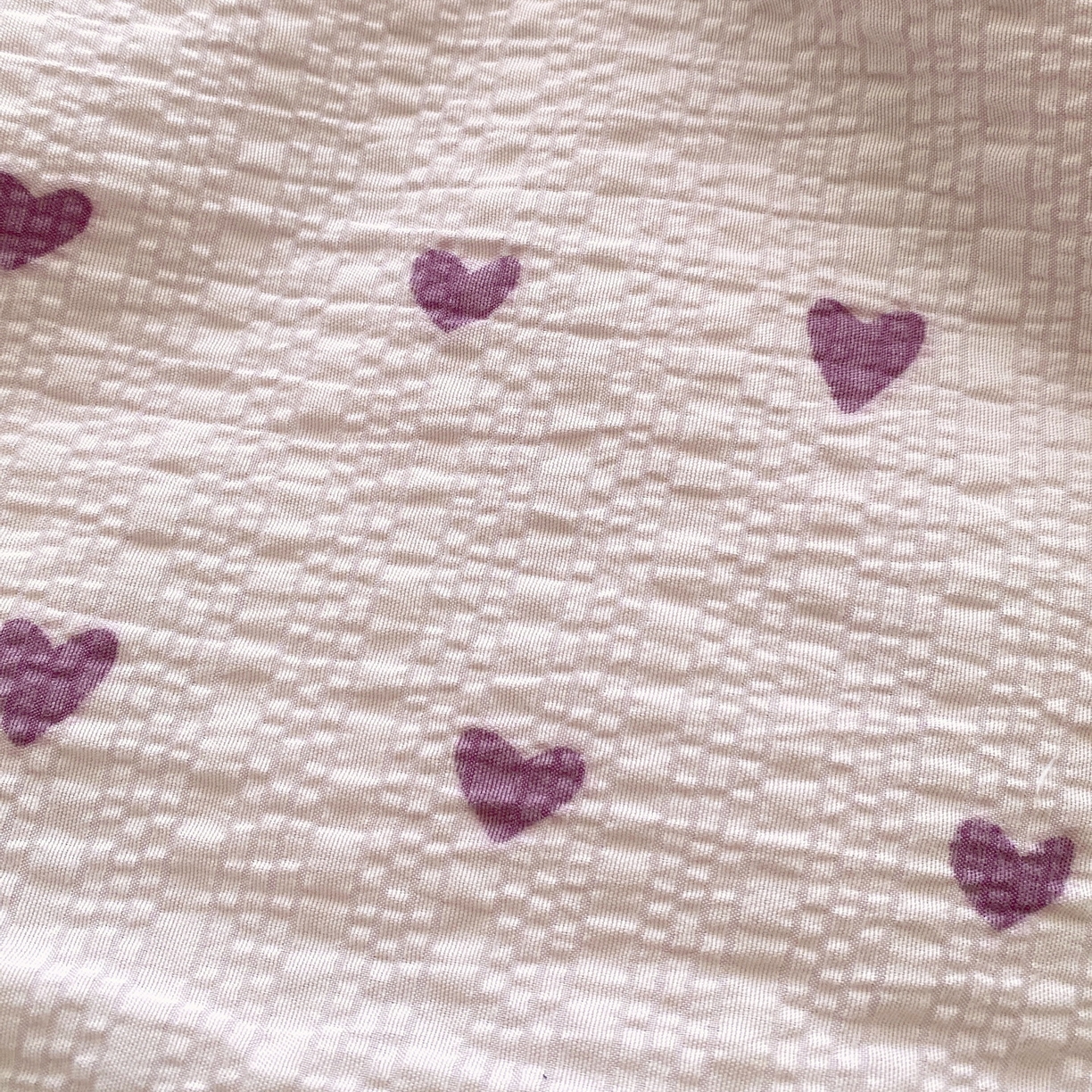 91家纺网 家纺一手货源 找家纺 莱米家纺 2026新款云感泡泡双层纱手包边夏被夏凉被空调被床盖四件套 紫色爱心