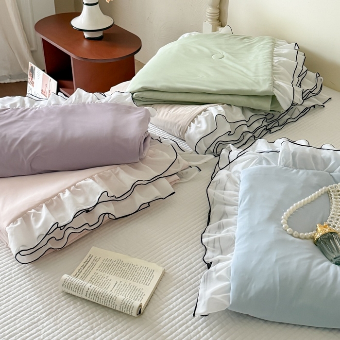 91家纺网 家纺一手货源 找家纺 （总）吾欢心 2026春夏新款蜜糖凉感丝单夏被夏凉被空调被系列