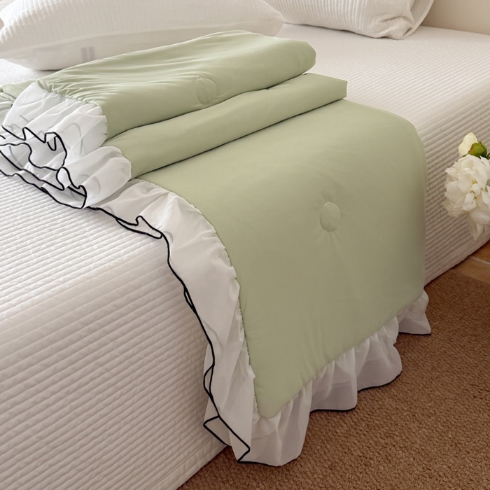 吾欢心 2026春夏新款蜜糖凉感丝单夏被夏凉被空调被系列 蜜糖绿