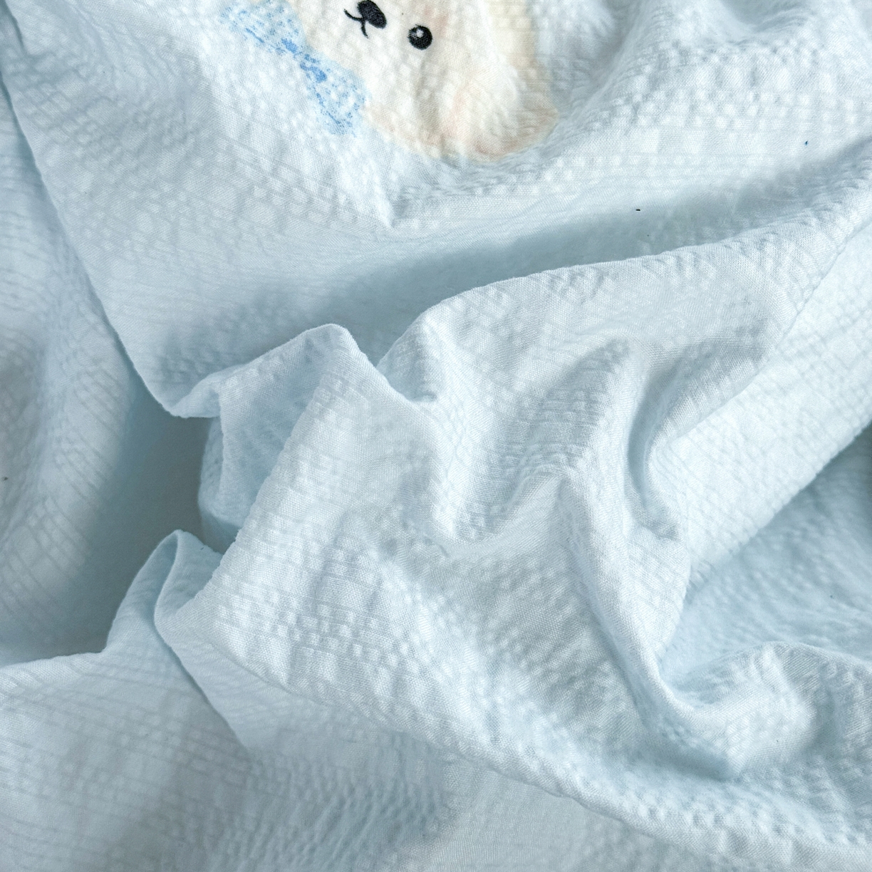 91家纺网 家纺一手货源 找家纺 优兰朵 2026新款高品质A类泡芙纱普通款四件套-小红书宿舍春夏爆款 西高地