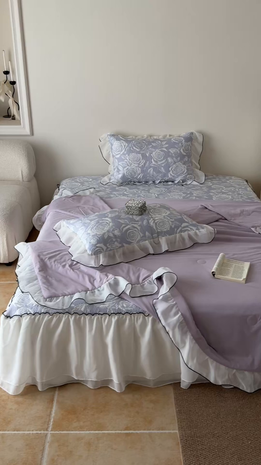 91家纺网 家纺一手货源 找家纺 吾欢心 2026春夏新款蜜糖凉感丝单夏被夏凉被空调被系列 蜜糖紫