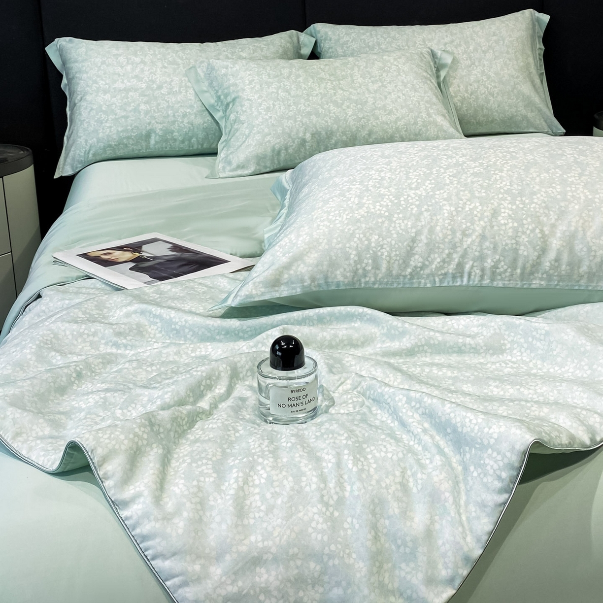 91家纺网 家纺一手货源 找家纺 慕尚家纺 2026春夏新款莱赛尔天丝夏被夏凉被空调被夏被四件套 蒲公英花