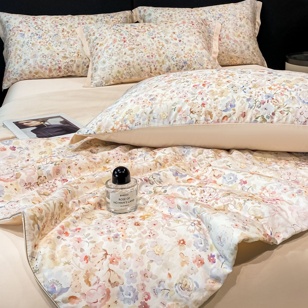 91家纺网 家纺一手货源 找家纺 慕尚家纺 2026春夏新款莱赛尔天丝夏被夏凉被空调被夏被四件套 繁花里