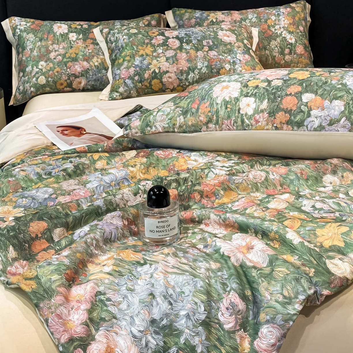 91家纺网 家纺一手货源 找家纺 慕尚家纺 2026春夏新款莱赛尔天丝夏被夏凉被空调被夏被四件套 莫奈花园