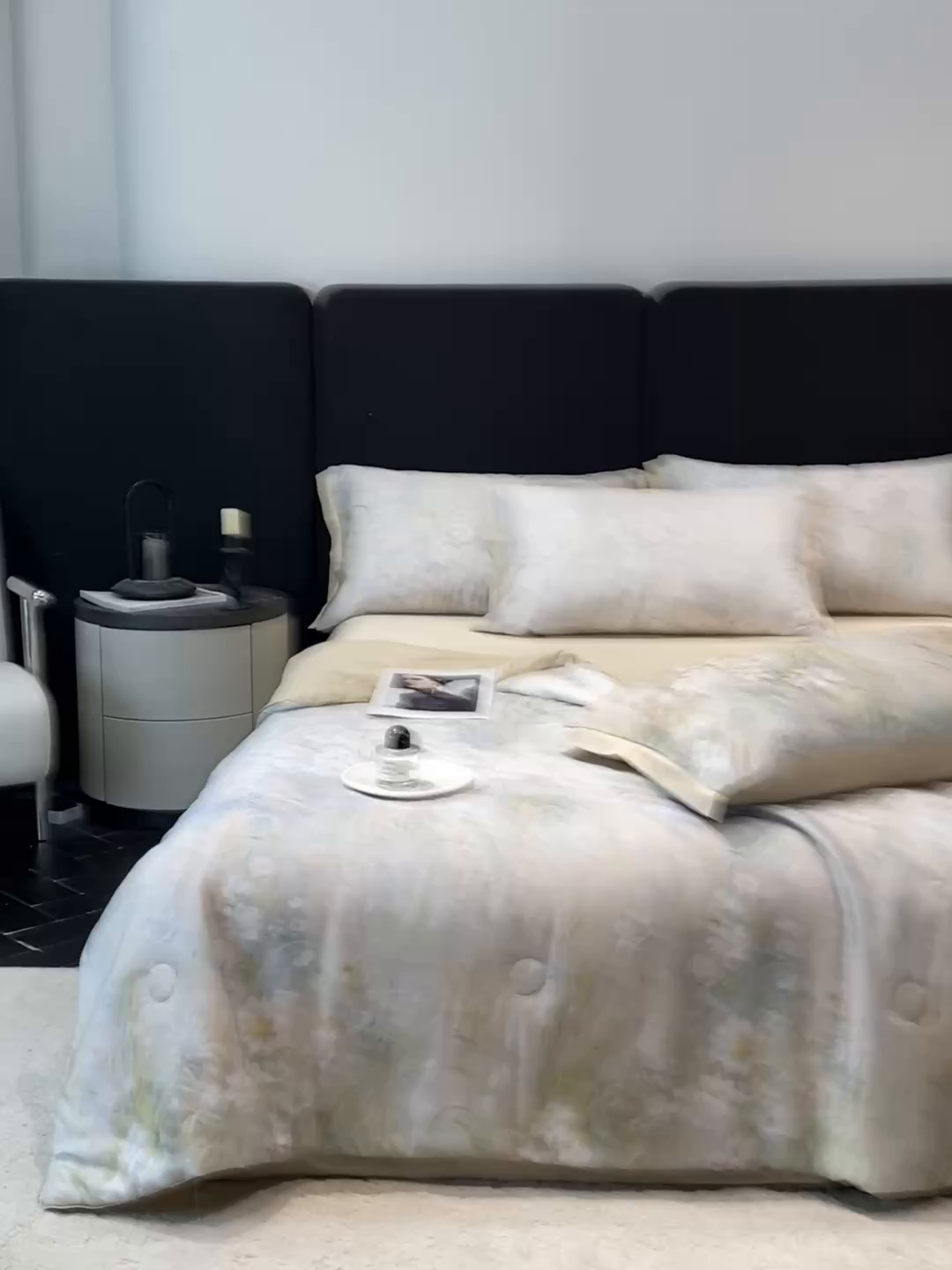 91家纺网 家纺一手货源 找家纺 慕尚家纺 2026春夏新款莱赛尔天丝夏被夏凉被空调被夏被四件套 野菊漫野